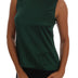 Dolce & Gabbana Dark Green Silk Sleeveless Round Neck Tank Top