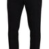 Dolce & Gabbana Black Wool Men Formal Trouser Dress Pants