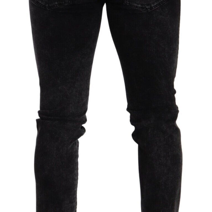 Dolce & Gabbana Black Cotton Stretch Skinny Denim Trouser Jeans