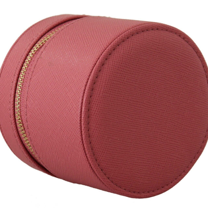 Michael Kors Pink Leather Zip Round Pouch Purse Storage Wallet