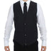 Dolce & Gabbana Gray Stretch Formal Dress Vest Gilet