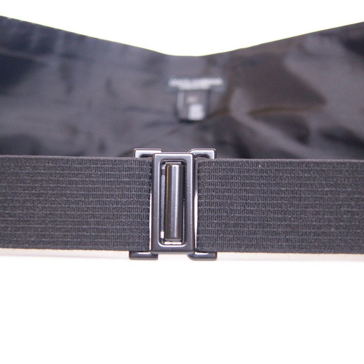 Dolce & Gabbana Black Waist Smoking Tuxedo Cummerbund Belt