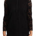 Dolce & Gabbana Black Floral Lace Nylon Blouse Top