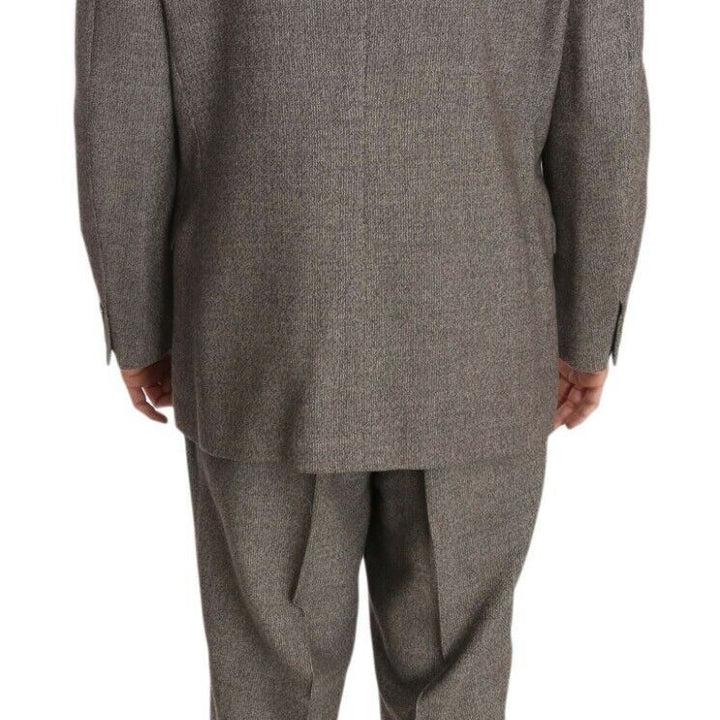 Fendi Brown Wool Regular Single  Breasted Suit