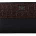 Dolce & Gabbana Black Zip Around Continental Clutch Exotic Leather Wallet