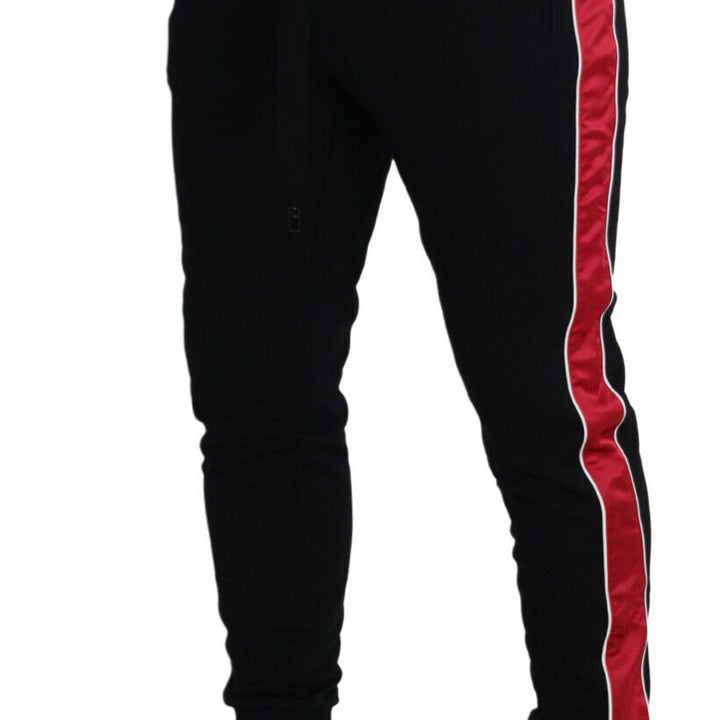 Dolce & Gabbana Black Cotton Logo Sweatpants Jogging Pants