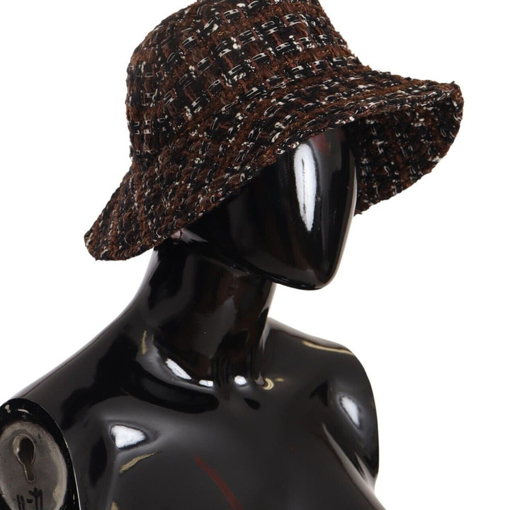 Dolce & Gabbana Multicolor Fabric Woven Wide Brim Bucket Hat