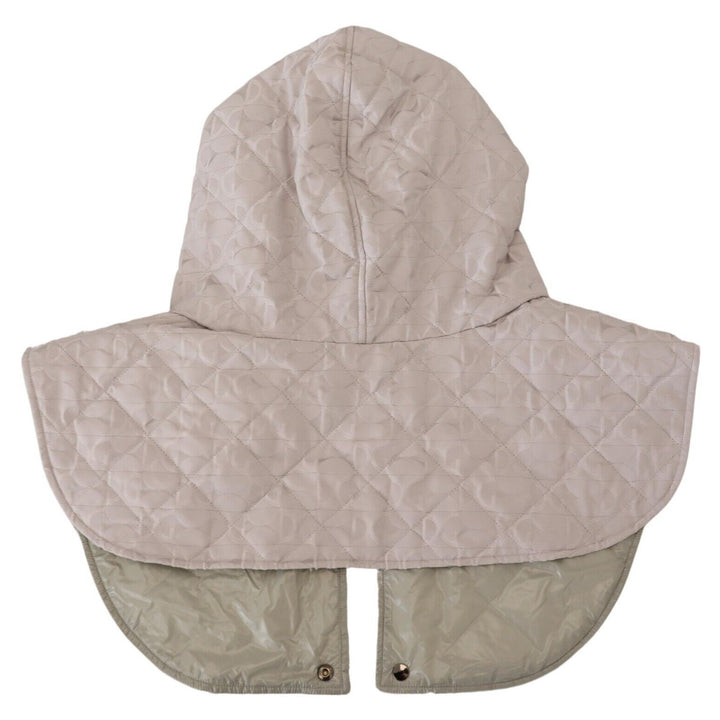 Dolce & Gabbana White Quilted Whole Head Wrap One Size Nylon Hat