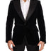 Dolce & Gabbana Black Velvet Single Breasted One Button Blazer