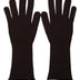 Dolce & Gabbana Brown Cashmere Silk Hands Mitten Mens Gloves