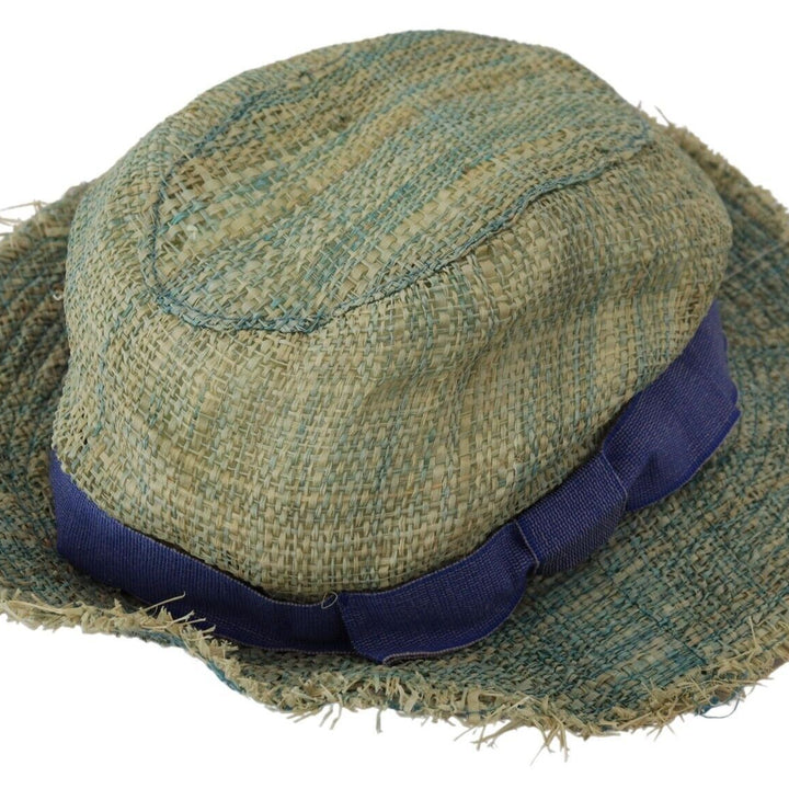 Dolce & Gabbana Multicolor Cotton Straw Bucket Hat