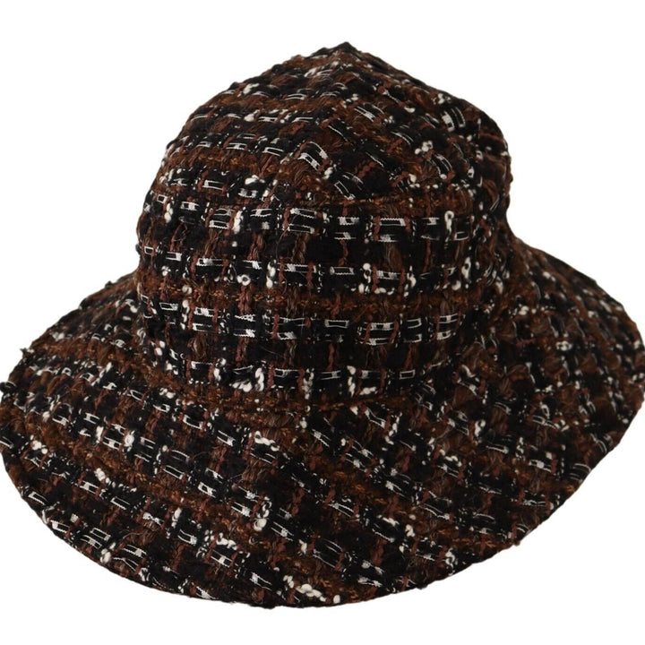 Dolce & Gabbana Multicolor Fabric Woven Wide Brim Bucket Hat