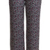 Michael Kors Black High Waist Printed Straight Pants