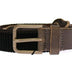 Dolce & Gabbana Brown Leather Logo Cintura Gürtel Belt