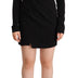 Dsquared² Black Long Sleeves Deep V-neck Mini Sheath Dress