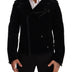 Dolce & Gabbana Black Cotton Full Zip Biker Coat Jacket