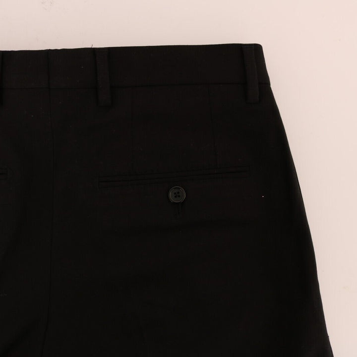 Dolce & Gabbana Black Men Straight Trouser Cotton Pants