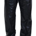 Dolce & Gabbana Black Shining Drawstring Trouser Nylon Pants