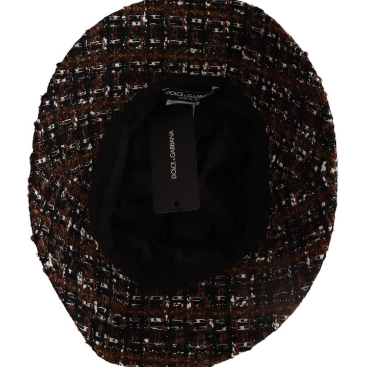 Dolce & Gabbana Multicolor Fabric Woven Wide Brim Bucket Hat