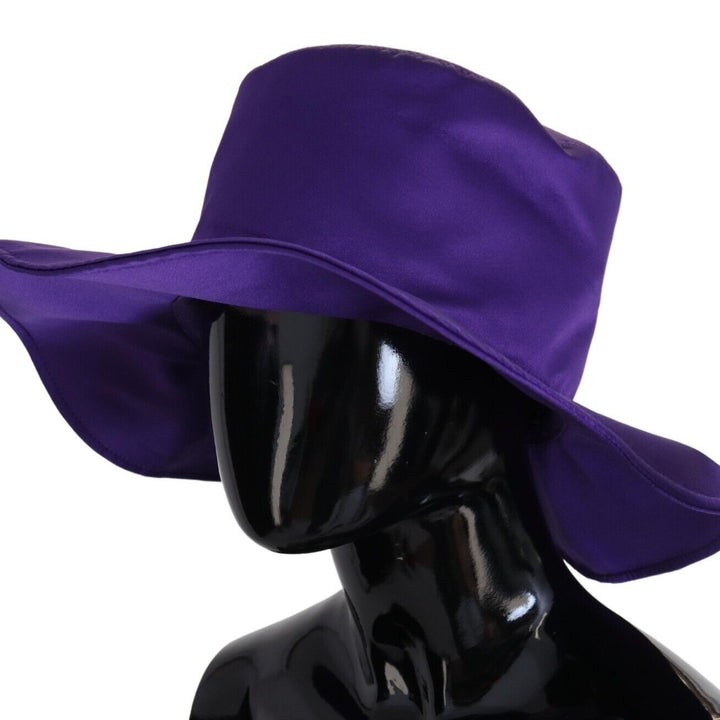 Dolce & Gabbana Purple Silk Stretch Top Hat