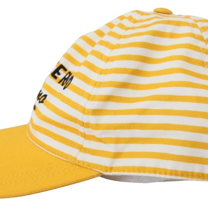 Dolce & Gabbana Yellow White Stripes Portocervo Baseball Hat