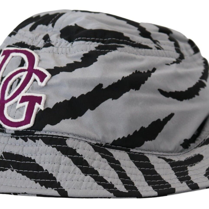 Dolce & Gabbana Multicolor Zebra DG Logo Bucket Hat