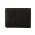 Dolce & Gabbana Black Leather Trifold Purse Multi Kit Belt Strap Wallet