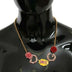 Dolce & Gabbana Gold  DG Logo Rose Love Crystal Charm Necklace