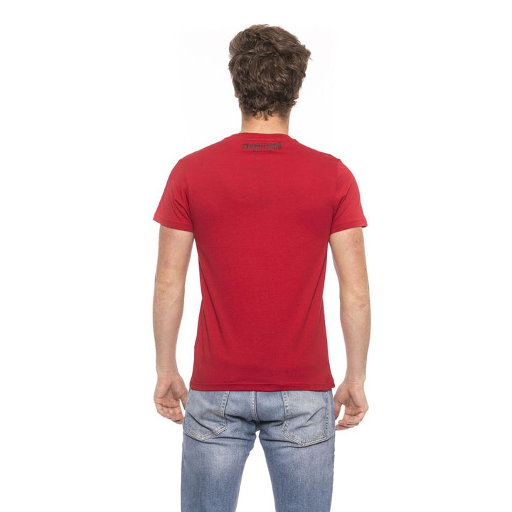 Roberto Cavalli Beachwear Red Cotton T-Shirt