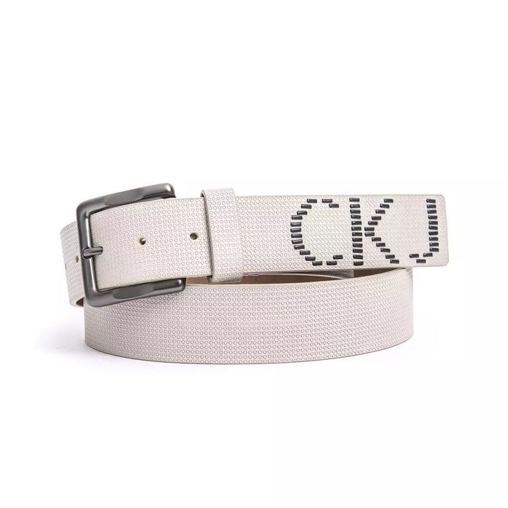 Calvin Klein Jeans Beige Leather Belt