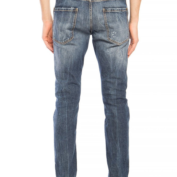 Dsquared² Blue Cotton Jeans & Pants