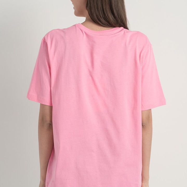 Love Moschino Pink Cotton Tops & T-Shirt