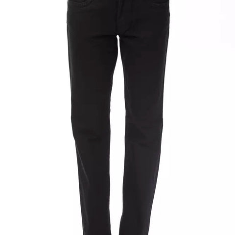 Ungaro Fever Black Cotton Jeans & Pant