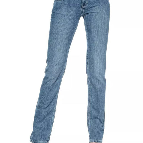 Ungaro Fever Light Blue Cotton Jeans & Pant