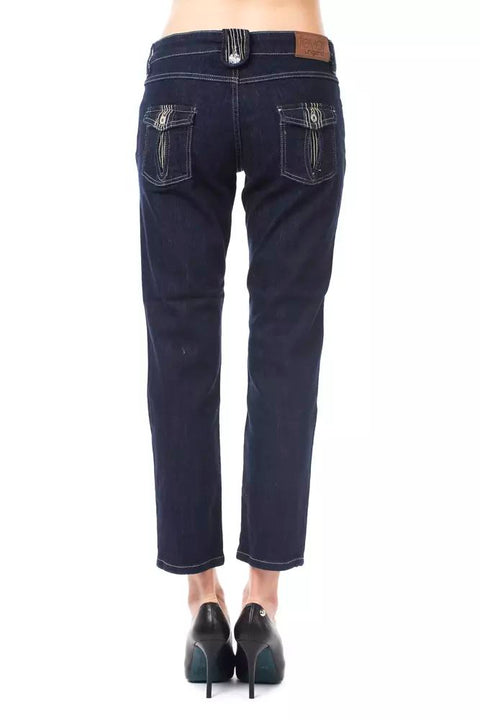 Ungaro Fever Blue Cotton Jeans & Pant