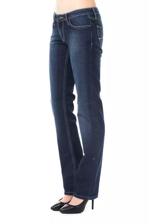 Ungaro Fever Blue Cotton Jeans & Pant