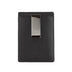 Burberry Chase Black Branded Embossed Logo Leather Money Clip Card Case Wallet