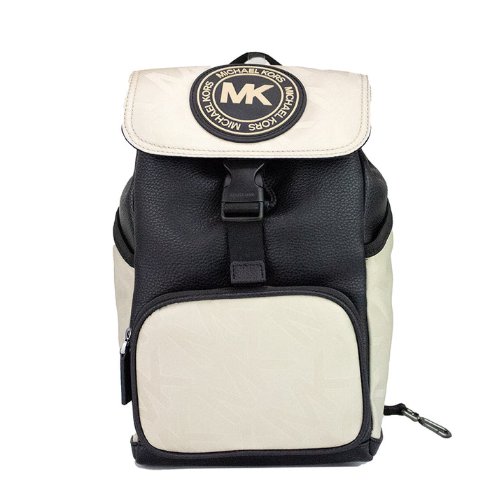 Michael Kors Kent Medium Hemp Nylon Pebbled Leather Slingpack Backpack Bag